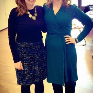 Beautiful green wrap dress from the Limited